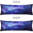 thumbnail image 4 of Galaxy Body Pillow Cover Outer Universe Space Nebula Star Night Luxury Long Pillow Case Protector with Zipper Decorative Starry Sky Large Pillowcases Cushoned for Bedroom,Couch 20"x54",Blue Purple, 4 of 6