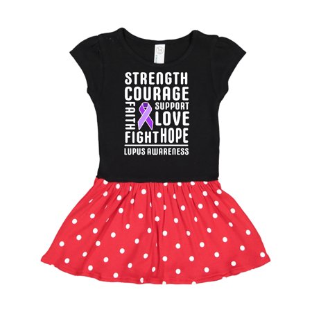 

Inktastic Lupus Awareness Strength Support Courage Gift Toddler Girl Dress