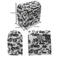 thumbnail image 4 of Motorcycle Stand Mixer Cover, Retro Chopper Pattern Monochrome Motorbike Design Adventure Cruising Theme, Kitchen Appliance Organizer Bag Cover with Pockets, 5 Quarts, Black White, by Ambesonne, 4 of 4