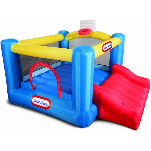 Casa de Rebote Junior Sports Little Tikes 630873C Resistente con Soplador Little Tikes 630873C