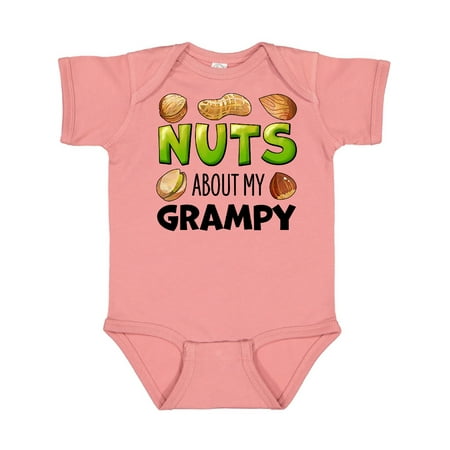 

Inktastic Nuts About My Grampy Peanut Almond Pistachio Gift Baby Boy or Baby Girl Bodysuit
