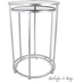 thumbnail image 2 of Round End Tables Set, Mirrored Tops, Nesting, 2 PCS, 2 of 4