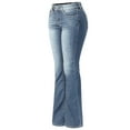 thumbnail image 3 of Made by Olivia Women's Sexy Stylish Flare Bell Bottom Slim Bootcut Jean, 3 of 7