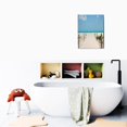 thumbnail image 6 of Blue Sea Coastal Canvas Art Small 12x16 inch Beach Path Scene, Perfect Wall Decor for Bathroom, Bedroom, Office, Seascape Kitchen Prints, 6 of 7