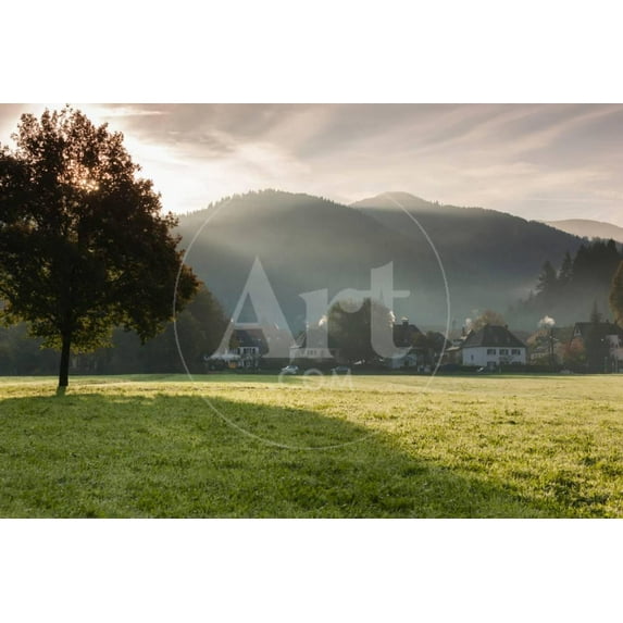 Morning fog over the Schauinsland Strasse, Freiburg Im Breisgau, Black Forest, BadenWurttemberg, Scenic Unframed Photographic Print Wall Art Sold by Art.Com