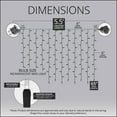 thumbnail image 4 of 150 Clear Incandescent Curtain Lights, 5.5' String Lights Curtain For Bedroom, Indoor/Outdoor Curtain Christmas Lights, Curtain Icicle Lights (150 Lights, 5.5 Ft, Clear Incandescent Lights), 4 of 6