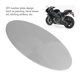 thumbnail image 4 of Motorcycle Oval Number Plate Aluminum 2.5mm Thickness Brushed Finish Rustproof Universal Number Plate Silver, 4 of 5