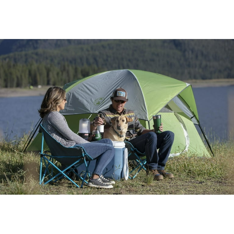Coleman, 4-Person Dome Tent, 9x7 ft, Weatherproof with Ventilation