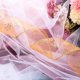 thumbnail image 4 of Paquete de 2 cintas de organza de 2,5 pulgadas y 11 yardas con copo de nieve con cable de purpurina transparente con carrete para decoración navideña, envoltura de regalos, decoración de fiestas (dora, 4 of 5