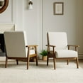 thumbnail image 2 of ZARKEA Linen Accent Chair - Linen Accent Chair Living Room Chair with Soft Padded Seat & Backrest, 2 of 5