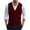 Wine, variant on Miluxas Men's Sweater Vest V Neck Casual Sleeveless Knitted Button Cardigan Vest