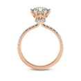 thumbnail image 4 of 4 Carat IGI Certified Cushion Shape Lab Grown Diamond Engagement Ring | 14K Rose Gold |Olivia Secret Halo Diamond Ring | FG-VS1-VS2 Quality Friendly Diamonds, 4 of 4