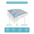 thumbnail image 5 of Quilts Twin Size Bedding Set, Blue Palm Tree Lightweight Quilted Comforter, Summer Beach Coastal Tropical Botanical Soft Reversible Bedspread Coverlet with Pillow Covers for All Season, 68" x 86", 5 of 7