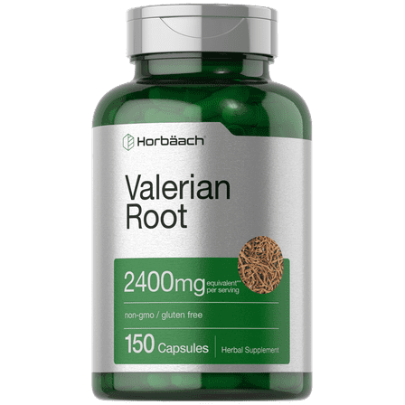 Valerian Root Capsules 2400mg | 150 Count | Root Extract Supplement | Non-GMO, Gluten Free | by Horbaach