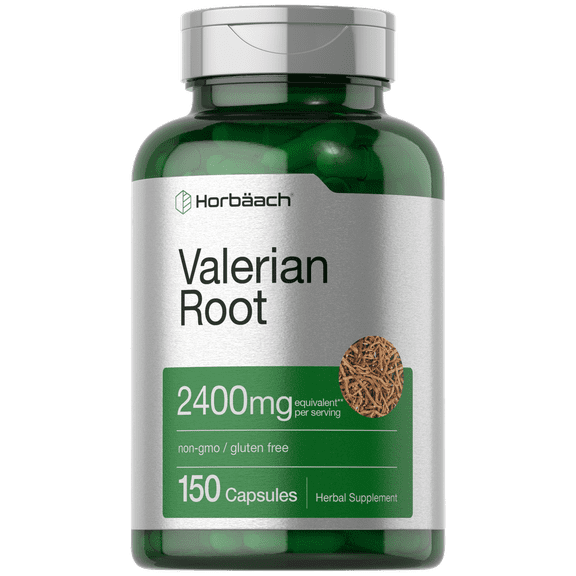 Valerian Root Capsules 2400mg | 150 Count | Root Extract Supplement | Non-GMO, Gluten Free | by Horbaach