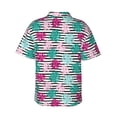 thumbnail image 3 of Balery Tropical Leaves Print Men's Hawaiian Shirts Short Sleeve Beach Shirt Relaxed Fit Vacation Button Down Shirts-XX-Large, 3 of 9