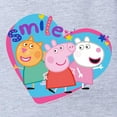 thumbnail image 2 of CafePress - Peppa Pig Smile Hearts - Cute Infant Baby Football Bodysuit, 2 of 3