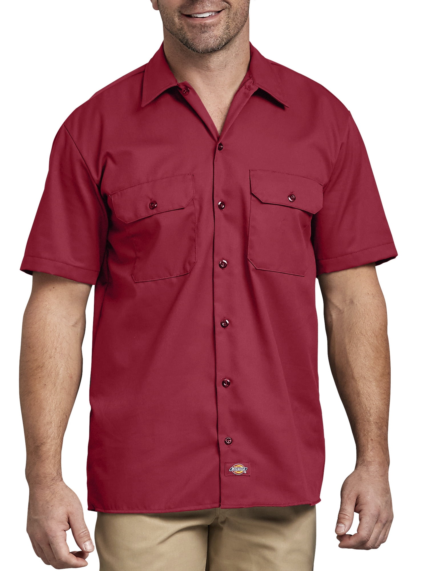 mens red dickies shorts