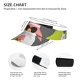 thumbnail image 3 of Yiaed Summer Gnome 1 Print Sport Sun Visor Hats Adjustable Empty Top Baseball Cap Cotton Ball Caps for Women and Men, 3 of 5