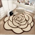 thumbnail image 3 of VIKAMA 1 alfombra de lujo ligera de imitación de cachemira con diseño de camelia para sala de estar, dormitorio, sofá, alfombra resistente a la suciedad, decoración del hogar, 3 of 4