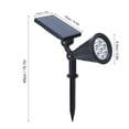 thumbnail image 3 of Sparkn De Césped Solar Con Mecha LED De Alto Brillo, 7 Color De Color, Cálido, Impermeable IP65 Para Jardín, Patio, Entradas, Caminos, Aceras, Césped, 2 Formas De, 3 of 7