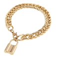 thumbnail image 1 of Here's a polished and engaging product description for your **Vintage Hollow Metal Foot Chain With Lock Pendant Fashion Anklet**:\n\n \n\n**Vintage, 1 of 3