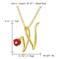 thumbnail image 2 of Jusqu'à 65 % de Réduction sur les Colliers SMihono pour Femmes, Collier Lettre Rose avec Strass, Pendentif Rétro en Anglais, 2 of 2