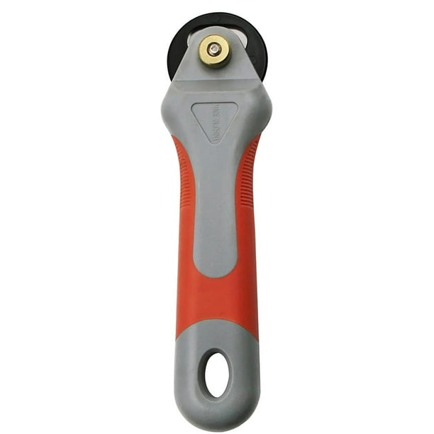 Cortador Rotatorio De Acero De Alta Velocidad De 45 Mm Con Mango Ergonómico Cuchilla Reemplazable Bloqueo De Seguridad Cortador De Trabajo Manual Multifuncional Para Tela Papel Plástico Serendint TO004232-00