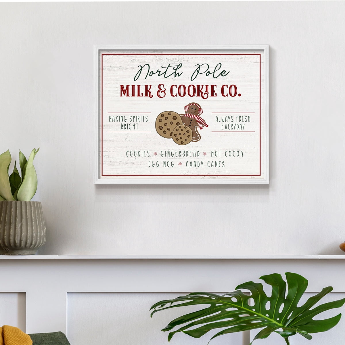 Milk and Cookie Co by Natalie Carpentieri - Restickable Framed Giclée Print