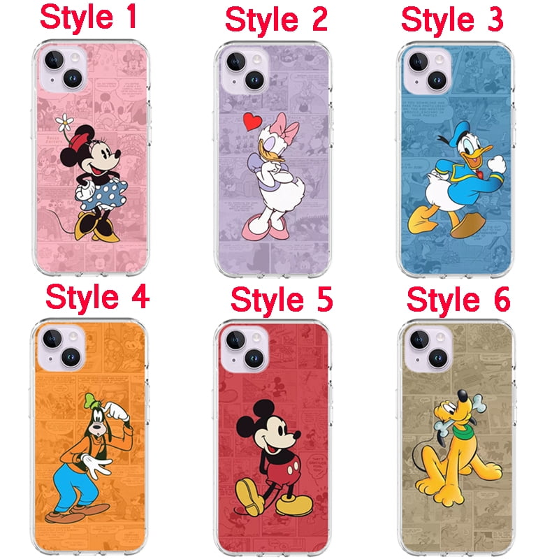 gør det fladt Mountaineer spiralformet Autrucker Full Face Couple Phone Case Mickey Mouse, Goofy ,Pluto, Daisy  Duck, Minnie Mouse, Donald Duck, Cartoon TPU+PC phone case Compatible with  iPhone 14 - Walmart.com