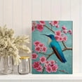 thumbnail image 2 of Flower Hummingbird Canvas Painting Wall Art Home Decor for Living Room Bedroom Dining Room Office Hotel Hallway, 2 of 8