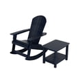 thumbnail image 2 of WestinTrends Tuscany 2-Piece HIPS Outdoor Rocking Adirondack Chair With Side Table, Navy, 2 of 5