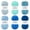 Blue Series, variant on NICEEC 50g Acrylic Assorted Colors Yarn, 6×145 Yards ( 6 Count)