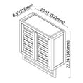thumbnail image 3 of Eccostyle Bamboo 20.5 in. Bathroom 2 Door Wall Mount Cabinet, Natural, 3 of 7