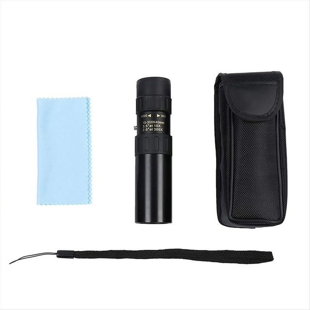 Telescopio Monocular Profesional Portátil de Alcance con Zoom HD de Metal 10-300X40 para Caza Al Aire Libre