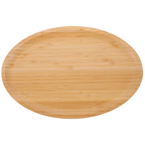 Oval Bamboo Tray Cupcake Serving Plate Smooth Bamboo Catering Plate Snack Fruit Dish