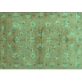 thumbnail image 1 of Ahgly Company Indoor Rectangle Abstract Turquoise Blue Contemporary Area Rugs, 3' x 5', 1 of 4