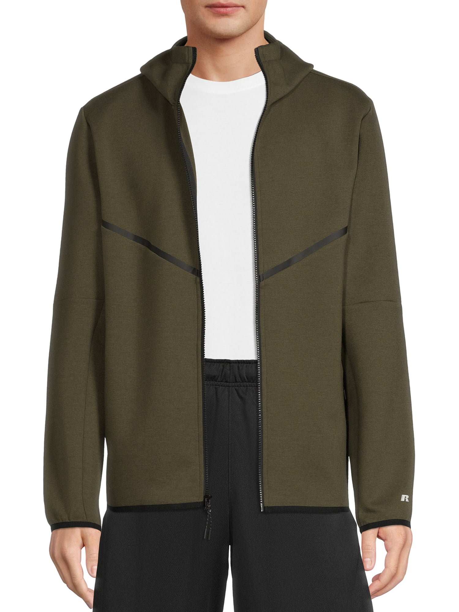 Russell Men's and Big Men's Active Fusion Knit Jacket, Sizes up to 5XL