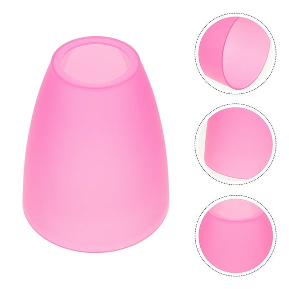 HONMEET Pink Plastic Lampshade for Table Lamps Warm Ambiance
