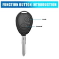 thumbnail image 3 of 2 Button Uncut Key Fob Remote Control Case Shell Replacement for Land for Rover, 3 of 6