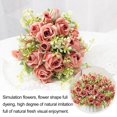 thumbnail image 3 of Mdesiwst Artificial Rose Flower with Stem,Realistic Faux Flower Bouquet Home Office Table Centerpiece Wedding Fake Floral Arrangement Decoration, 3 of 5