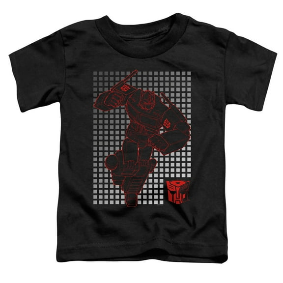 Transformers Optimus Grid S/S Toddler T-Shirt Black