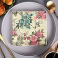 thumbnail image 4 of Floral Napkins, 40 Pcs Tea Party Paper Napkins, Vintage Floral Cocktail Napkins, Elegant Flower Napkins for Afternoon Tea, Birthday, Wedding Anniversary Decoration, 4 of 7