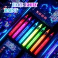 thumbnail image 5 of Pens 12 Colors - Direct Liquid Blacklight Face And Body Paint Markers Temporary Pens For Parties Halloween And Festival 15ml, 5 of 7