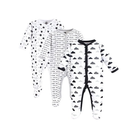 UPC: 0660168530933 | Hudson Baby Baby Cotton Snap Sleep and Play 3pk  Moon And Back  6-9 Months