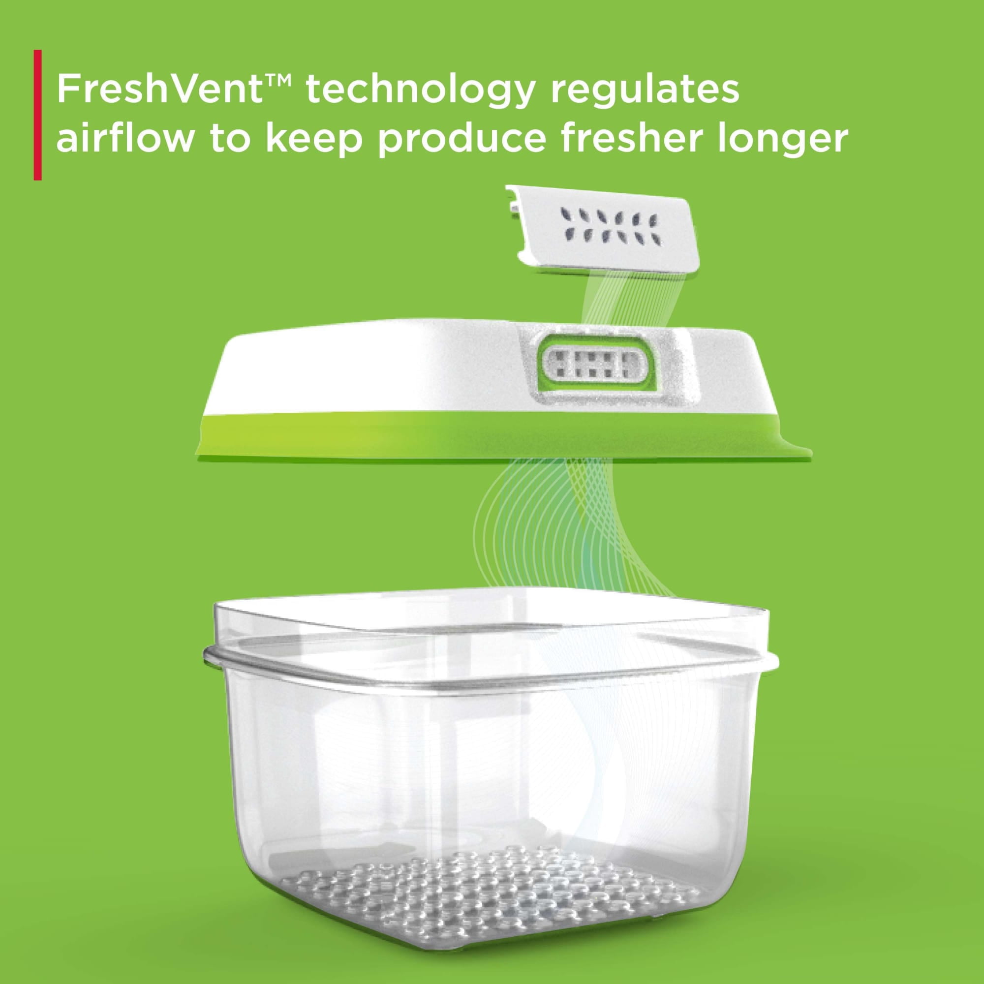 Rubbermaid FreshWorks Produce Saver, 6 Piece set of Medium and Large Storage Containers