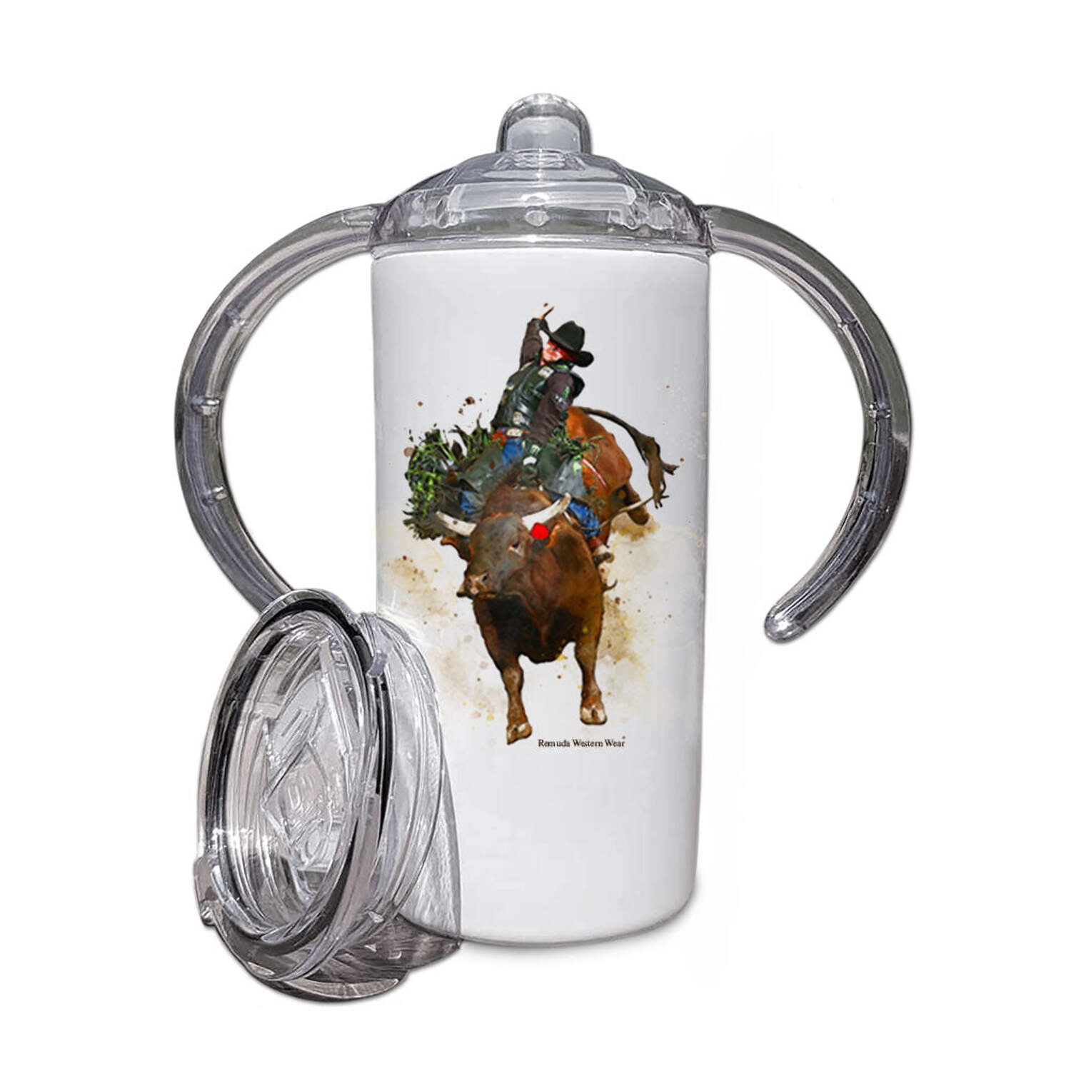 BULL RIDER - Infant  Toddler Western Sippy Cup