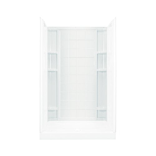 Sterling 48" White Ensemble Tile Shower Back Wall Unit