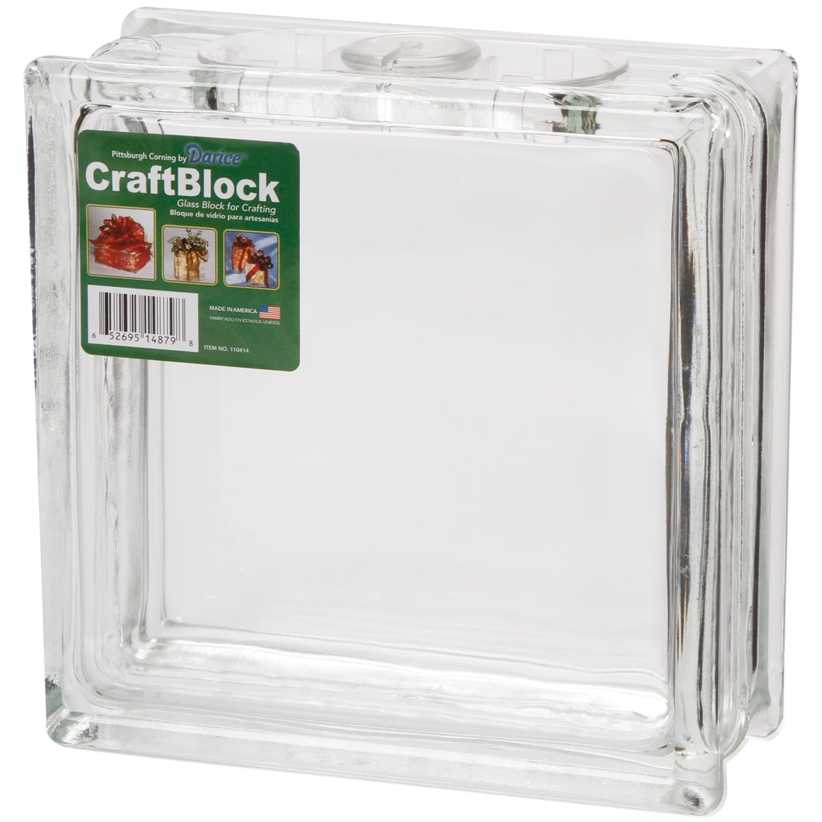  BESPORTBLE Glass Blocks for Crafts with Hole 3cm