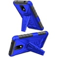 thumbnail image 6 of Compatible for Nokia C100 Case with Holster Belt Clip Hybrid Shockproof Protective Phone Cover with Kickstand - Blue, 6 of 6